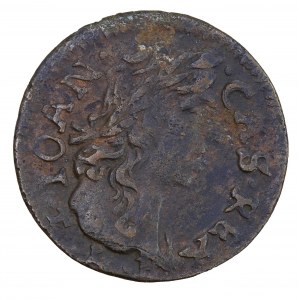 Lithuanian shilling (boratine) 1661, Ujazdów, John Casimir (1648-1668).