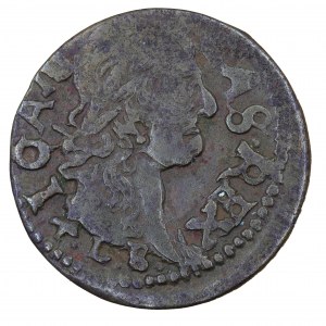 Lithuanian shilling (boratine) 1665, Vilnius, Brest, Jan Kazimierz (1648-1668).