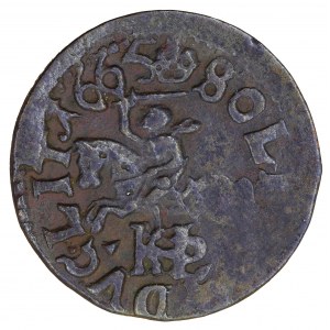 Shilling lituanien (boratine) 1665, Vilnius, Brest, Jan Kazimierz (1648-1668)