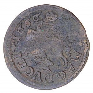 Shilling lituanien (boratine) 1666, Kaunas, Jean Casimir (1648-1668)