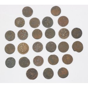 Set of 26 pieces - crown shillings (boratines), John Casimir (1648-1668)