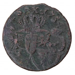 Korunový šilink (1/3 penny) 1754, August III (1749-1762)