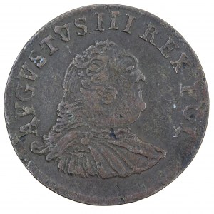A penny (3 shekels) 1754, August III (1749-1762).