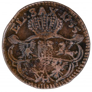 A penny (3 shekels), 1755. H - August III (1749-1762)