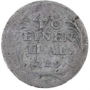 1/48th of a thaler 1729, August II the Strong (1697-1733).