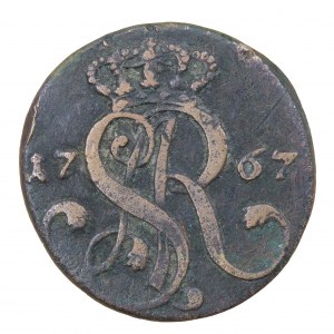A 1667 penny, Stanislaw August Poniatowski (1764-1795).