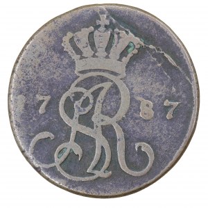 Penny 1787, Stanislaw August Poniatowski (1764-1795).