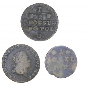 Zestaw miedzianych monet, Stanisław August Poniatowski (1764-1795)