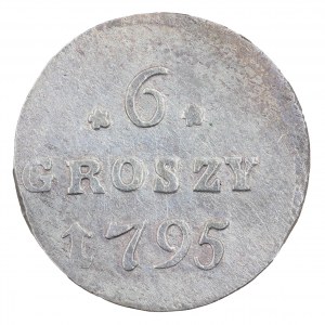 6 pennies 1795, Stanislaw August Poniatowski (1764-1795).