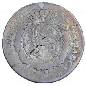 2 zlotys/8 groszy 1776, Stanislaw August Poniatowski (1764-1795).