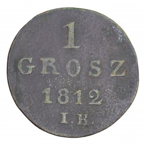 1 centesimo 1812. IB, Ducato di Varsavia (1810-1815)