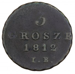 3 pennies 1812, IB, Duché de Varsovie (1810-1815)