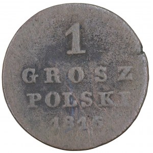 1 grosz polski 1816 r. Królestwo Polskie pod zaborem rosyjskim (1815-1850)