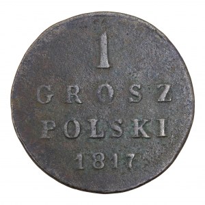 1 Polish penny 1817. IH, Kingdom of Poland under the Russian partition (1815-1850)