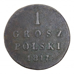 1 grosz polski 1817 r. IH, Królestwo Polskie pod zaborem rosyjskim (1815-1850)