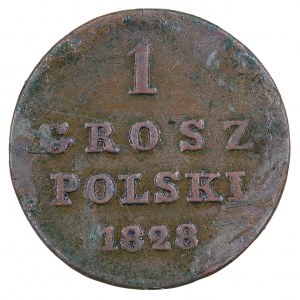 1 penny polsli 1828. FH, Kingdom of Poland under the Russian partition (1815-1850).