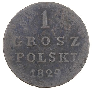 1 Polish penny 1829. FH, Kingdom of Poland under the Russian partition (1815-1850).