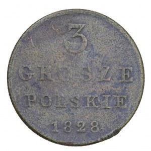 3 poľské groše 1828. FH, Poľské kráľovstvo pod ruskou vládou (1815-1850)