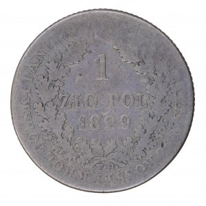 1 Zloty 1829, Königreich Polen unter russischer Herrschaft (1815-1850)