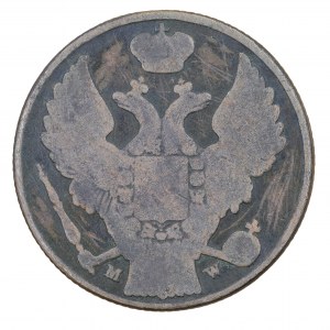 3 Pfennige 1836, russische Münzen für die Länder des ehemaligen Königreichs Polen (1832-1841)