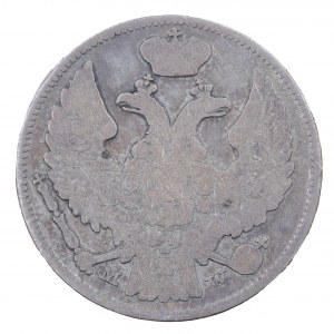 15 kopejok/1 zlotý 1839, ruské mince pre krajiny bývalého Poľského kráľovstva (1832-1841)