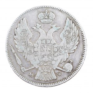 30 kopejok/2 zloté 1836, ruské mince pre krajiny bývalého Poľského kráľovstva (1832-1841)