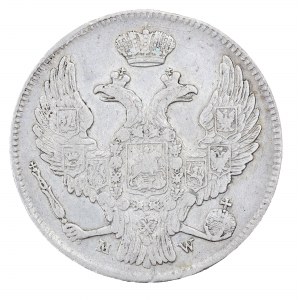 30 kopejok/2 zloté 1839, ruské mince pre krajiny bývalého Poľského kráľovstva (1832-1841)