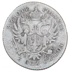 2 Zloty 1816, russische Münzen für die Länder des ehemaligen Königreichs Polen (1832-1841)