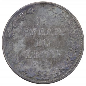 1½ rublu/10 zlatých 1836, ruské mince pro země bývalého Polského království (1832-1841)