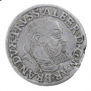 Trojak 1540 Kniežacie Prusko, Albrecht Hohenzollern (1525-1568)
