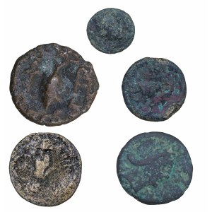 Set of 5 bronzes - ancient Greece