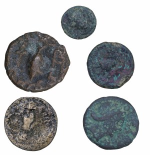 Set di 5 bronzi - antica Grecia