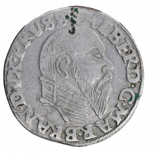 Trojak 1558 Prussia Ducale, Albrecht Hohenzollern (1525-1568)