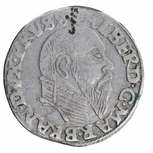 Trojak 1558 Knížecí Prusko, Albrecht Hohenzollern (1525-1568)