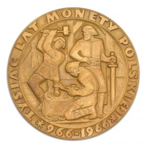 TYSIĄC LAT MONETY POLSKIEJ 966-1966.