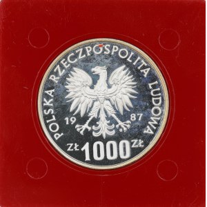 PRL. PREMIO Argento. 1 000 zl. KAZIMIERZ III IL GRANDE, 1987.