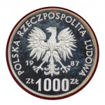 PRL. PREIS Silber. 1 000 zl. KAZIMIERZ III. DER GROSSE, 1987.