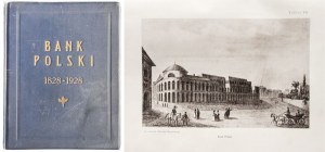 BANK POLSKI 1828-1928. Ke stému výročí otevření, Tiskárna Polské banky, Zakłady Graficzne E. i Dra K. Koziańskich, Varšava 1928.