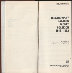 KAMIŃSKI Czesław. Illustrierter Katalog der polnischen Münzen 1916-1982.