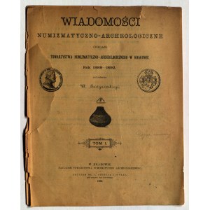 NOTIZIE Numismatiche e Archeologiche. 1889-1892, Vol. I.