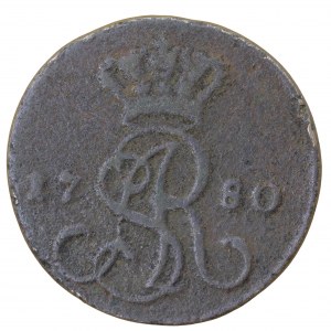 Penny 1780, Stanislaw August Poniatowski (1764-1795).