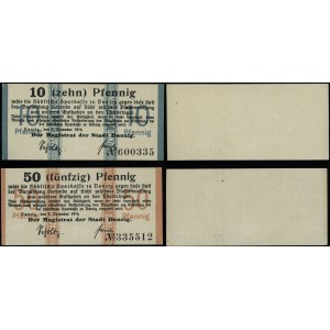 Prusy Zachodnie, zestaw: 10 fenigów oraz 50 fenigów, 9.12.1916