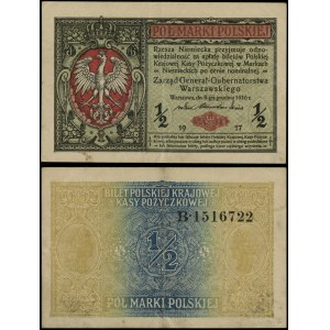 Polsko, 1/2 polské marky, 9.12.1916