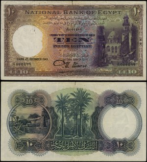 Egypt, £10, 4.12.1943