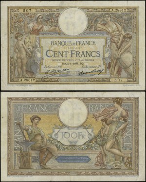 Francúzsko, 100 frankov, 8.1.1931