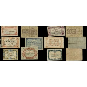France, set of 6 banknotes, 1914-1919
