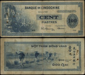 Indochina, 100 piasters, no date (1945)