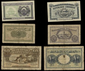 set of various banknotes, set of 3 banknotes, 1942