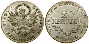 Austria, 20 krajcars, 1809