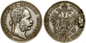 Austria, 2 florins, 1889, Vienna